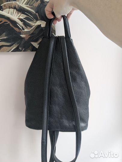 Кожаный рюкзак маленький