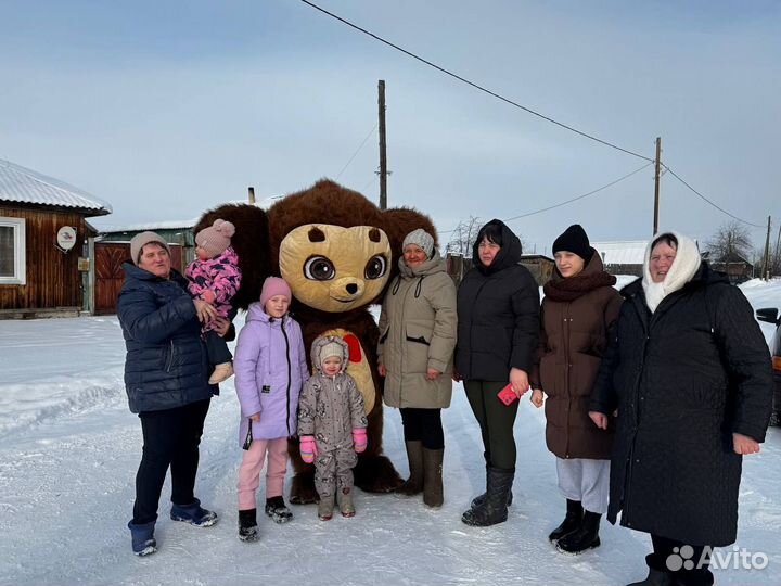 Поздравление от чебурашки