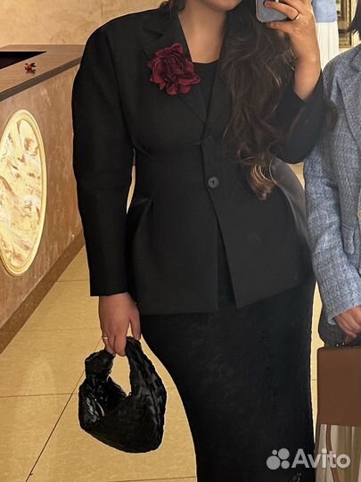 Пиджак черный zara