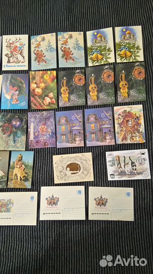 Почтовые карточки открытки + конверты (СССР)