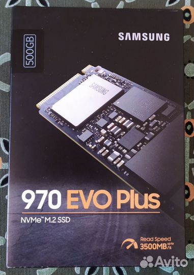 SSD Samsung 970 EVO Plus M.2 (2280), NVMe, 500гб