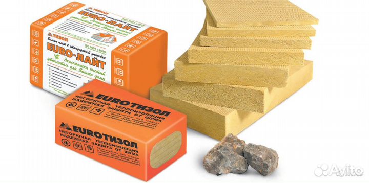 Утеплитель тизол, минвата, Фсадный