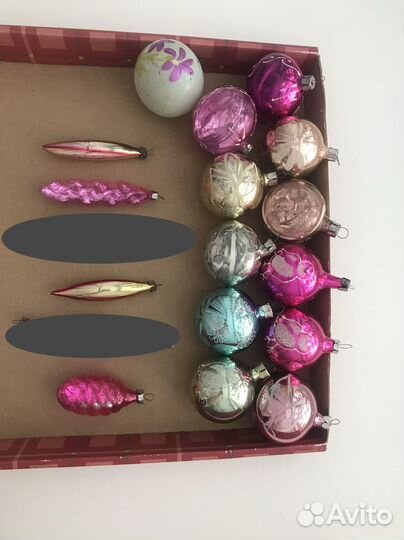 Стеклянные ёлочные игрушки, СССР