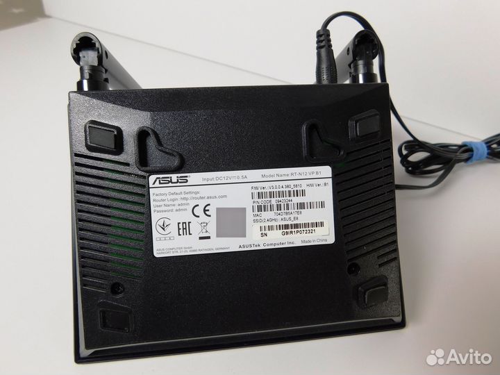 Wifi роутер Asus RT n12, 2.4Ггц