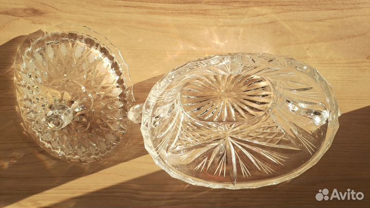 Ваза, конфетница, шкатулка из хрусталя