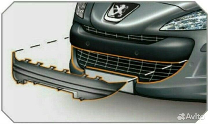 Накладка на решетку радиатора Peugeot 308