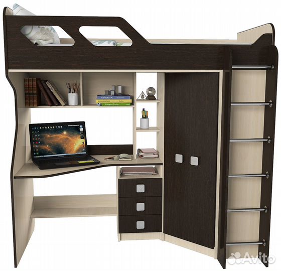 Детская кровать-чердак 