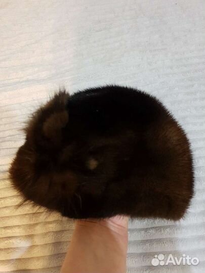 Шапка норковая 3 штуки