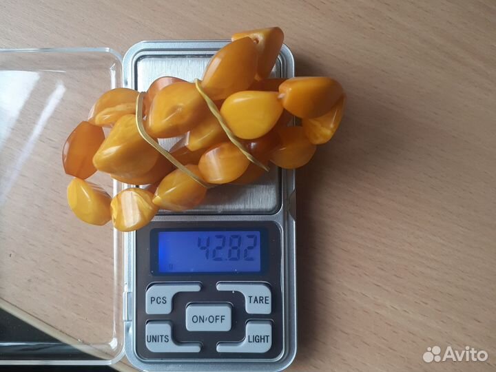 Янтарные бусы СССР натуральные