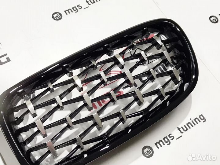 Решетка BMW 3 series F30 стиль Z4 черный глянец