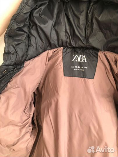 Пуховик zara для девочки