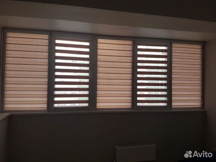 Рулонные шторы день ночь зебра Q841Y-X87563