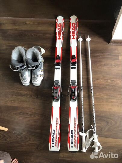 Горные лыжи с ботинками