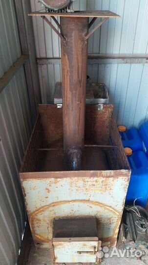 Печь для бани с баком