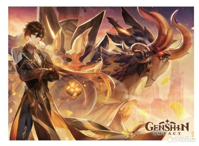 Постеры интерьерные Плакат Геншин Импакт набор