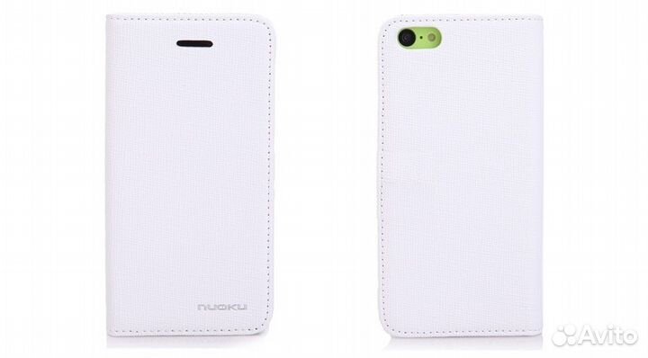 Чехол-Книжка на Apple iPhone 5C белый (Новый)