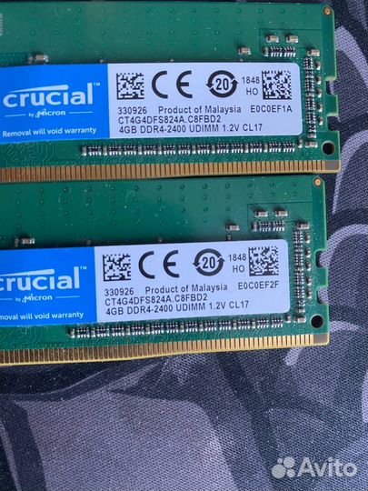 Озу / Оперативная память Crucial CL17 CT4G4DFS824A