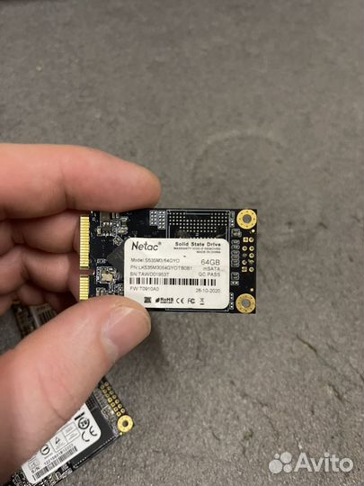 Msata ssd 64gb, бу