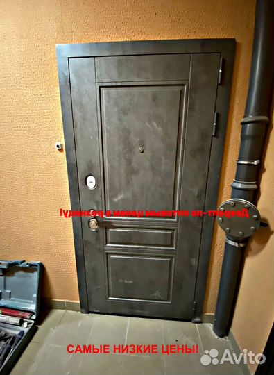 Толстая дверь входная железная с бесплатной устано
