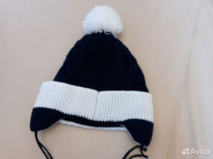 Детская шапка вязанная на 3-5 лет