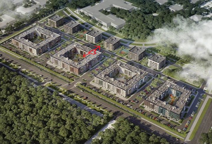 2-к. квартира, 66,7 м², 4/4 эт.