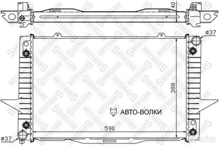 Stellox 10-26450-SX 10-26450-SX радиатор системы о