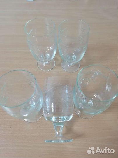 Вазы стекло, стаканы, фужеры, рюмки стекло