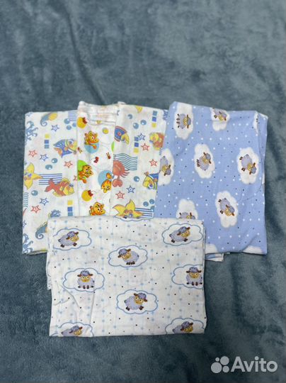 Плед, подушка, пеленки для новорожденного