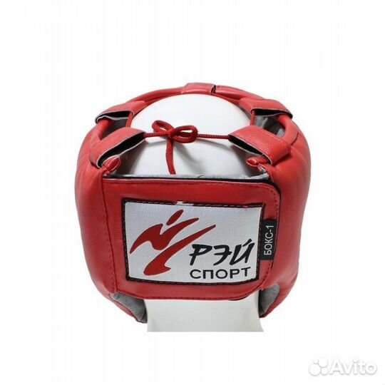 Шлем для единоборств открытый рэйспорт р.M красный