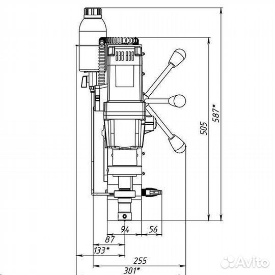 Магнитный сверлильный станок Хайтек mbsr-100