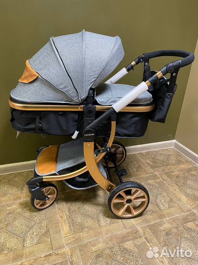 Коляска Luxmom новая трансформер + развивашки