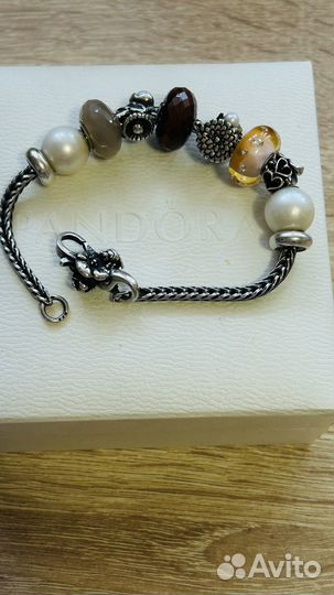 Браслет и шармы Trollbeads