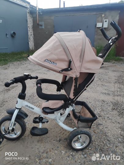 Велосипед коляска детский с ручкой бу