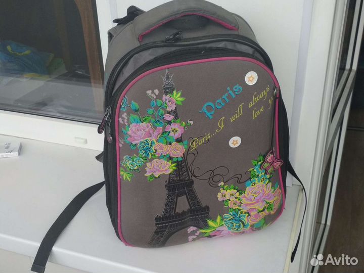 Ортопедический каркасный школьный рюкзак