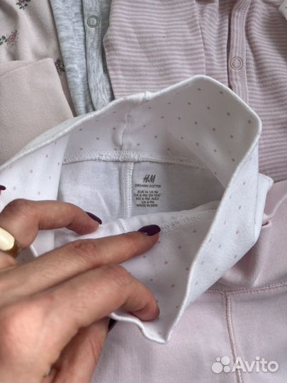 Комплект H&M боди,штаны(цена за 8 шт), р.74-80