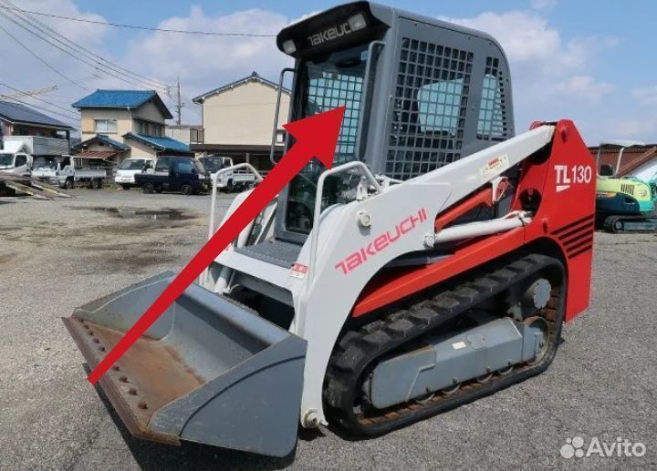 Стекло лобовое (дверное) для Takeuchi ti 130