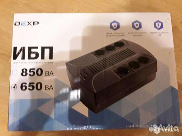 Ибп dexp home 650VA купить в Санкт-Петербурге | Электроника | Авито