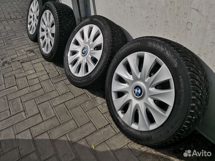 Комплект колес r16 bmw f20-21 шипы Нокиан Хакка 8