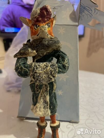 Ватные елочные игрушки старинные начало 20 века