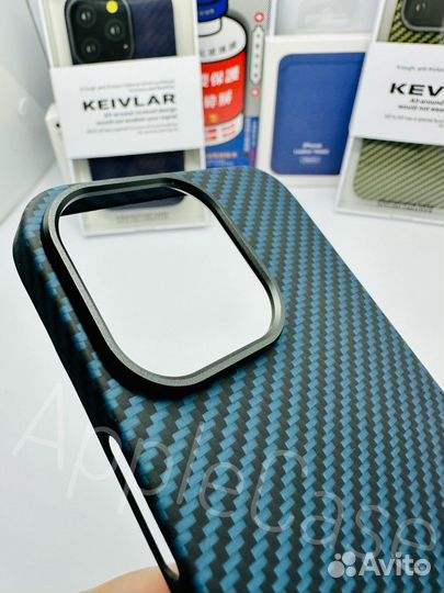 Чехол K-DOO Kevlar на iPhone 12/13/14 (Карбон)