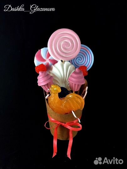 Букет из мыла ручной работы, сладкий букет