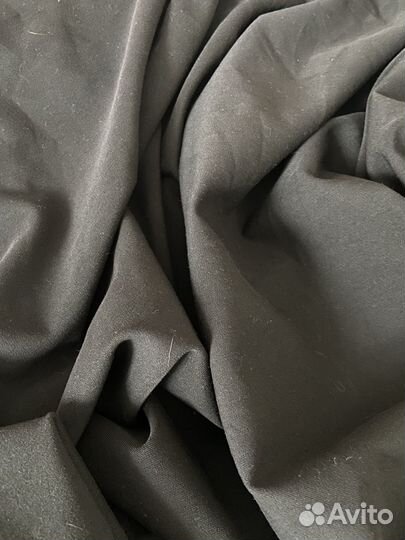 Ткань черная костюмная шерсть
