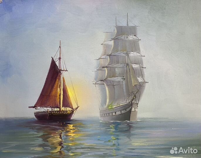 Корабли 50х60см