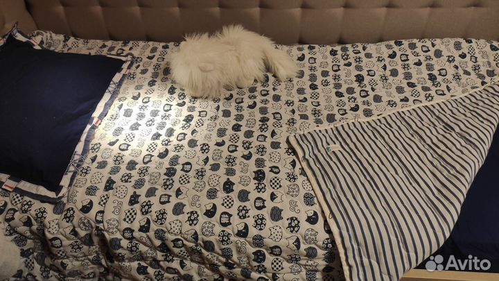 Льняное одеяло наполнитель и чехол лен