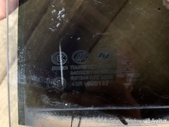 Стекло двери заднее левое lifan x50