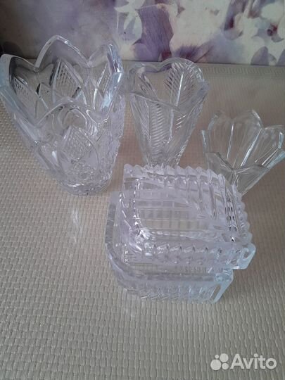 Хрустальная конфетница СССР