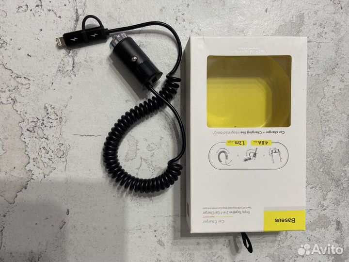 Автомобильное зарядное устройство Baseus Enjoy Tog