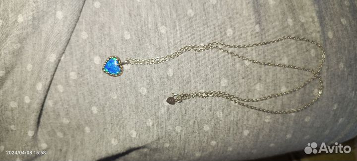 Серебряная цепочка с кулоном
