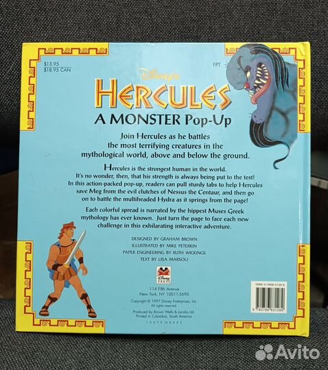 Книга Disney's Hercules a monster Pop-Up