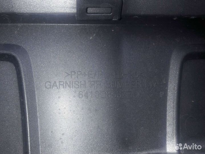 Накладка на бампер pajero sport